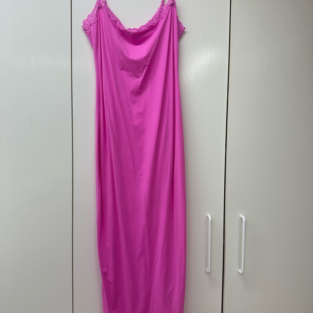 SKIMS Vibrant Pink Chemise
